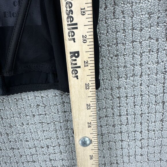 Shades Of Blonde Corset Top Womens Size 2X Black Long Sleeve Mesh Underwire - Picture 5 of 10